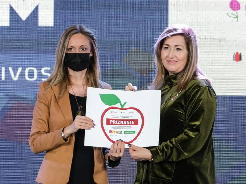 priznanje mlekoproduktu za doniranje hrane