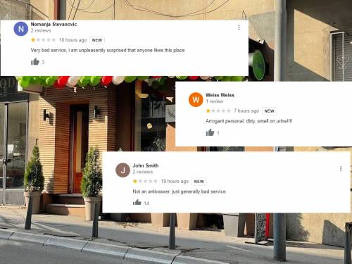 lažne rezervacije i lažne recenzije za malu italiju