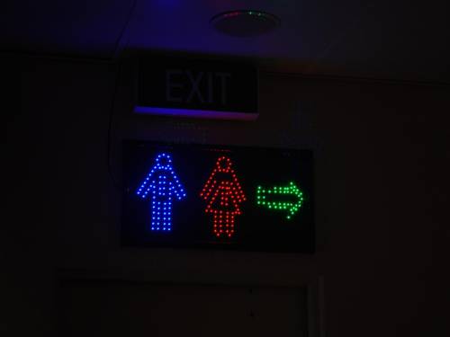 gastro pregled i toalet je odraz restorana