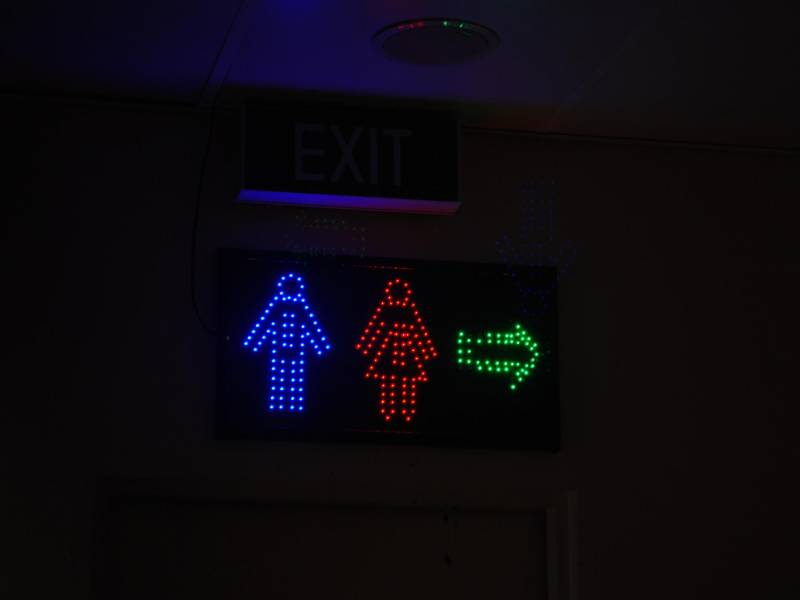 gastro pregled i toalet je odraz restorana