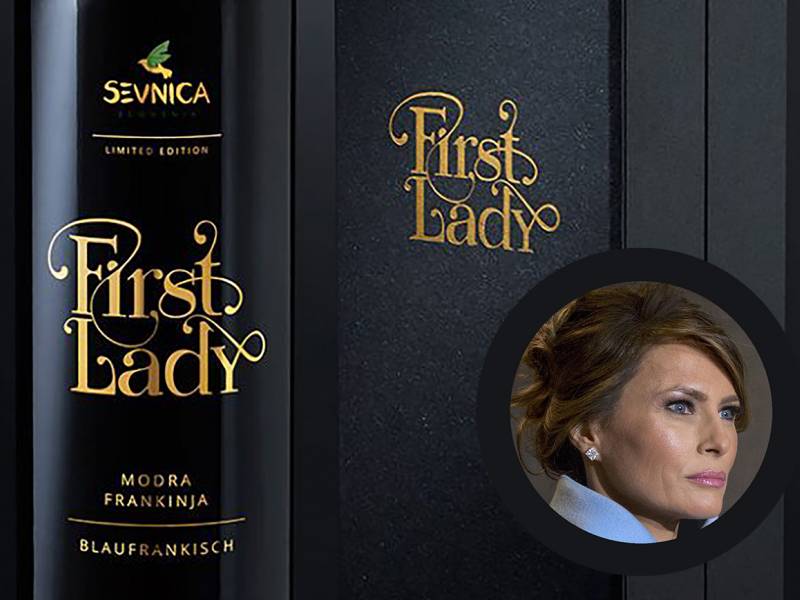 slovenci napravili vino u čast melanije tramp 