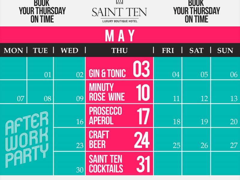 žurka posle posla u hotelu saint ten 