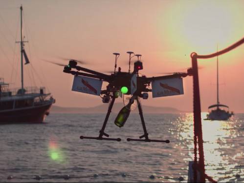 budućnost vina jestive boce i isporuka dronovima 