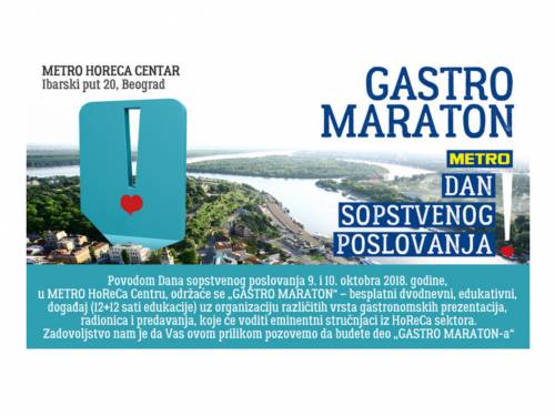 gastro maraton u metro horeca centru