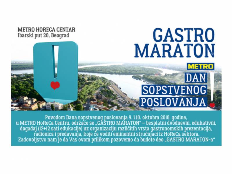 gastro maraton u metro horeca centru