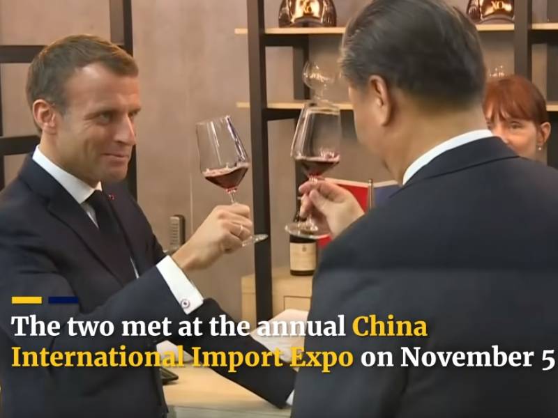 makronova vinska diplomatija opčinila kineze